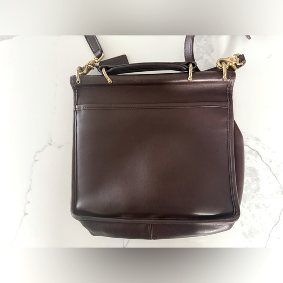 Vintage Coach 9927 Leather Willis mahogany/brown - Picture 6 of 16